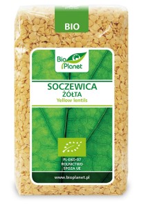 SOCZEWICA ŻÓŁTA BIO 500 G - BIO PLANET
