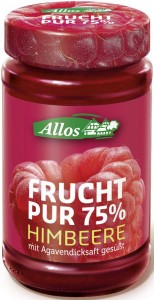 MUS MALINOWY (75% OWOCÓW) BIO 250 G - ALLOS