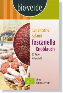 SALAMI TOSCANELLA PLASTRY BIO 80 G - BIO VERDE