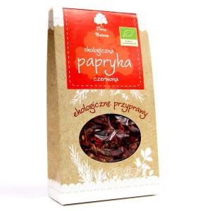 PAPRYKA CZERWONA SŁODKA SUSZONA BIO 50 G - DARY NATURY