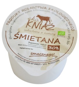 ŚMIETANA 30% BIO 200 ML - EKO KNIAŹ