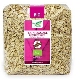 PŁATKI OWSIANE BEZGLUTENOWE BIO 1 KG - BIO PLANET