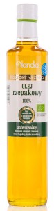 OLEJ Z ZARODKÓW RZEPAKU UNIWERSALNY TŁOCZONY NA ZIMNO BIO 500 ML - OLANDIA