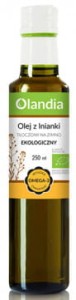 OLEJ Z LNIANKI TŁOCZONY NA ZIMNO BIO 250 ML - OLANDIA