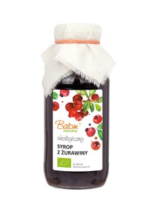 SYROP ŻURAWINOWY BIO 330 ML - BATOM