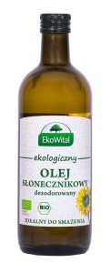 OLEJ SŁONECZNIKOWY DO SMAŻENIA BIO 1 L - EKOWITAL