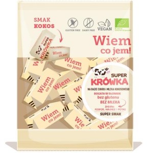 KRÓWKI BEZMLECZNE KOKOSOWE BEZGL. BIO 150 G SUPER KRÓWKA - MEGUSTO