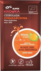 CZEKOLADA POMARAŃCZOWA BEZG. B/L BIO 80 G SUPER KRÓWKA - MEGUSTO