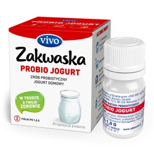 ŻYWE KULTURY BAKTERII DO JOGURTU PROBIO 2 g (2 FIOLKI) - VIVO