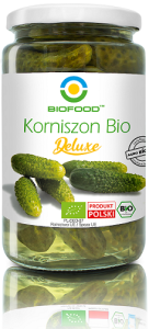 OGÓRKI KORNISZONY DELUXE BIO 740 g (440 g) - BIO FOOD
