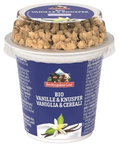 JOGURT WANILIOWY Z CHRUPIĄCYM MUSLI BIO 150 g - BERCHTESGADENER LAND