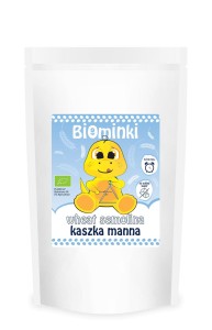 KASZKA MANNA PEŁNOZIARNISTA BIO 200 g - BIOMINKI