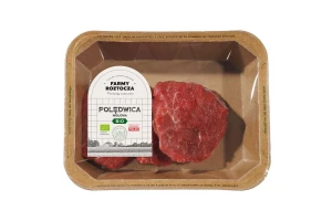 POLĘDWICA WOŁOWA SUROWA KROJONA BIO 300 g - FARMY ROZTOCZA