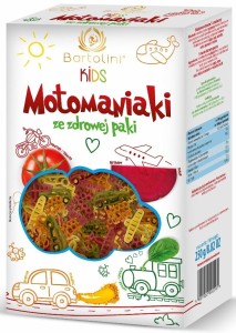MAKARON (PSZENNY) 5-SMAKOWY DLA DZIECI MOTOMANIAKI 250 g - BARTOLINI