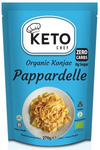 MAKARON KETO (KONJAC TYPU NOODLE PAPPARDELLE) BEZGLUTENOWY BIO 270 g - BETTER THAN FOODS (KETO CHEF)
