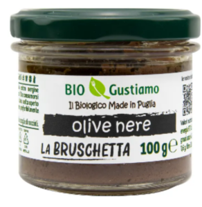 BRUSCHETTA PASTA Z CZARNYCH OLIWEK BIO 100g - BIO GUSTIAMO