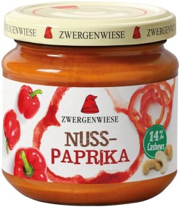 PASTA PAPRYKOWA Z ORZECHAMI NERKOWCA BIO 200 g - ZWERGENWIESE 