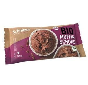 MUFFINKI Z GORZKĄ CZEKOLADĄ BEZGUTENOWE. BIO 140 G SCHNITZER