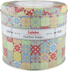 WŁOSKA BABKA DROŻDŻOWA PANETTONE W PUSZCE PREZENTOWA  BIO 500g - LA SELVA