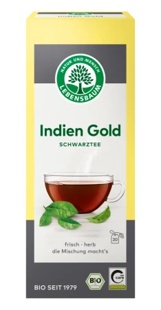 HERBATA INDIEN GOLD BIO EKSPRESOWA LEBENSBAUM DELIKATESY EKOLUD KATOWICE.webp