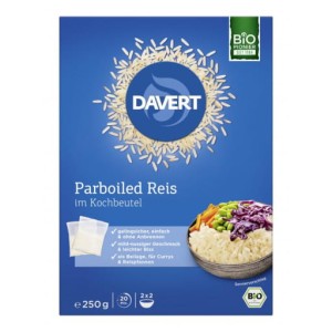 RYŻ PARABOLICZNY W WORECZKU DO GOTOWANIA BIO 250g - DAVERT