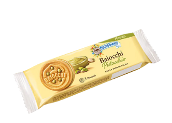 CIASTECZKA WŁOSKIE Z KREMEM PISTACJOWYM MAŁE OPAKOWANIE MULINO BIANCO BAIOCCHI AI PISTACCHIO DELIKATESY EKOLUD KATOWICE.png