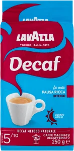 KAWA LAVAZZA DEK INTENSO BEZKOFEINOWA 250G MIELONA - LAVAZZA