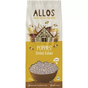 ORKISZ EKSPANDOWANY Z SYROPEM Z AGAWY I KAKAO BIO 275g - ALLOS