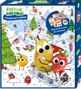 KALENDARZ ADWENTOWY - PRZEKĄSKI BIO 791 g - FRECHE FREUNDE (PRODUKT SEZONOWY)